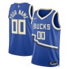 Dres Milwaukee Bucks Prilagođeni Nike 2024-25 City Edition Plava Swingman